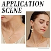 5Pcs Brass Micro Pave Clear Cubic Zirconia Pendants KK-YW0003-65-6