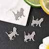 4Pcs 304 Stainless Steel Pendants STAS-FS0002-01B-7