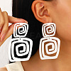 Alloy Dangle Stud Earrings WG153F0-02-1