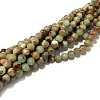Round Synthetic Aqua Terra Jasper Beads Strands G-N0160-04-4mm-2