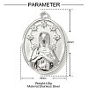 304 Stainless Steel Pendants STAS-OY001-20P-2