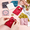 12Pcs 6 Colors Velvet Jewelry Pouches ABAG-AN0001-05-3