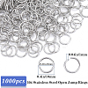 SOFPLATE 304 1000pcs Stainless Steel Open Jump Rings STAS-SP0001-71B-2