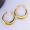 Fabulous Ring Brass Hoop Earrings EJEW-BB07529-G-4