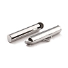 Non-Tarnish 304 Stainless Steel Slide On End Clasp Tubes X-STAS-C044-08B-P-3