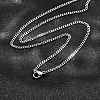 Non-Tarnish 304 Stainless Steel Curb Chain Necklaces NJEW-L162-01B-P-1