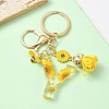 Resin & Alloy Enamel Keychain KEYC-YW00134-25-1