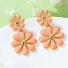 304 Stainless Steel Enamel Stud Earrings EJEW-S226-01G-01-1