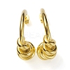 Ion Plating(IP) 304 Stainless Steel Spiral Wire Wrap Stud Earrings for Women EJEW-K244-16G-2