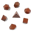 Natural Red Jasper Mixed Shape Figurines Statues for Home Desk Decorations PW-WG17608-04-1