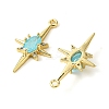 Brass Micro Pave Cubic Zirconia Pendants KK-M277-08G-06-2