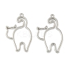 Alloy Open Back Bezel Pendants FIND-L025-02P-1
