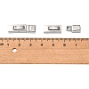 Tarnish Resistant 304 Stainless Steel Bayonet Clasps STAS-F122-34P-4