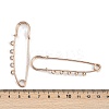 Ion Plating(IP) 304 Stainless Steel Safety Pins Brooch Findings STAS-K252-05C-RG-3