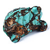 Tortoise Assembled Natural Bronzite & Synthetic Imperial Jasper Model Ornament G-N330-39B-04-3