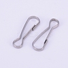 304 Stainless Steel Keychain Clasp Findings STAS-WH0016-06P-01-2