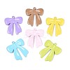 Spray Painted Alloy Big Pendants PALLOY-T092-83M-1