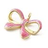 Brass Enamel Pendants KK-Q029-05G-01-2