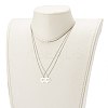 Tarnish Resistant 304 Stainless Steel Puzzle Piece Pendant Necklaces Sets NJEW-JN03516-02-3