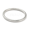 Non-Tarnish 304 Stainless Steel Textured Bangles BJEW-G686-01P-2