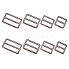 8Pcs 4 Styles Alloy Slider Buckles FIND-GF0007-01B-1