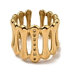 304 Stainless Steel Open Cuff Rings RJEW-Z018-06G-2