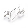 Tarnish Resistant 304 Stainless Steel Stud Earring Findings LS-X-STAS-L219-03D-P-2