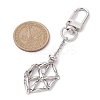 304 Stainless Steel Empty Stone Holder Chain Pouch Pendant Decorations HJEW-JM01885-01-3