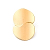Flat Round 304 Stainless Steel Stud Earrings LS-EJEW-F357-04G-2