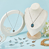 60Pcs 3 Styles 304 Stainless Steel Pendant Cabochon Settings STAS-BBC0009-27-4