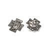 Tibetan Style Alloy Cross with Jesus Alloy Pendants for Easter Jewelry LS-K0P62051-3