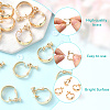 12Pcs Brass Clip-on Earring Findings KK-BBC0019-57-3