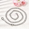 6.5MM 201 Stainless Steel Lumachina Chain Necklaces for Unisex NJEW-K302-07P-2