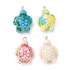 Brass & Resin Pendants RE-CBA9A00-01G-1