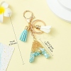Transparent Epoxy Resin Pendant Keychains KEYC-FS00022-07-5