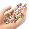 10Pcs 5 Styles Alloy Enamel Pendants ENAM-YW0003-87-5
