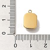 304 Stainless Steel Glass Pendants STAS-L022-062G-05-3