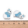 Rack Plating Alloy Enamel Bear Pendants ENAM-T024-73A-P-3