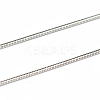 3.28 Feet 304 Stainless Steel Snake Chains X-CHS-L001-163-0.9mm-1