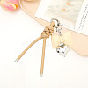 1Pc Imitation Leather Keychain AJEW-CL0001-09C-6
