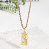 1Pc Brass with Cubic Zirconia Pendants Necklaces NJEW-LP0001-46A-G-3