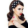 3 Pairs 3 Colors Alloy Flamingo Chandelier Earrings EJEW-AN0004-43-4
