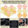 Acrylic Quilting Templates DIY-BC0014-01B-4