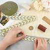 12M Polyester Jacquard Leaf Ribbon OCOR-OC0001-46D-3