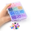 336Pcs 12 Colors Baking Paint Crackle Glass Bead Strands DGLA-YW0001-11-3
