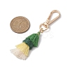 Christmas Theme Christmas Tree Polyester Cotton Tassel Pendant Decorations HJEW-JM02168-3