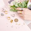 DIY Love Charm Cuff Ring Making Kit STAS-UN0039-60-4