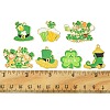14Pcs 7 Styles Saint Patrick's Day Alloy Enamel Pendants ENAM-FS0001-67-4