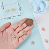 10Pcs Brass Micro Pave Clear Cubic Zirconia Connector Charms ZIRC-BBC0002-86B-3