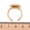 304 Stainless Steel Open Cuff Ring Components STAS-F366-09E-G-2